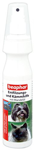 BEAPHAR - Entfilzungs- Und Kämmhilfe Spray - Für Hunde Und Katzen - Zum Kämmen Und Entfilzen - Erleichtert Das Frisieren - Mit Mandelöl - Feiner Pumpzerstäuber - 150ml
