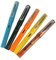 5 Stück Jinhao 599 Plastik Füllfederhalter Diversity Farbe (grün, orange, gelb, hellblau, transluzent orange) Stift gesetzt gut Gleichgewicht glattes Schreiben
