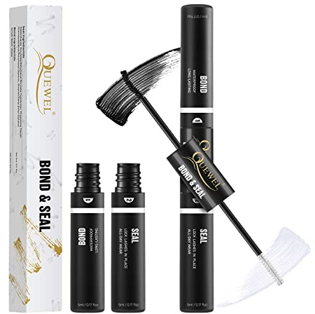 Lash Bond and Seal QUEWEL Cluster Lashes Glue for DIY Eyelash Extensions