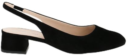 Peter Kaiser Peeptoes & Slingpumps 79540 Chaussures à talons en cuir suédé pour femme Noir, Noir , 37 EU
