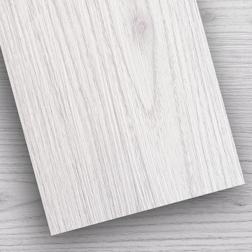 TIBBERS Suelo Vinílico Autoadhesivo, 12 Lamas de 15 x 91 cm (1,67 m²), PVC Impermeable y Recortable, Alta Adherencia, Imitación Madera, SMD006