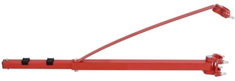 vidaXL General Purpose Hoist Frame - Versatile Swivel Range - Red Steel Construction - Flexible for Different Load Needs - Compact for Restricted Spaces