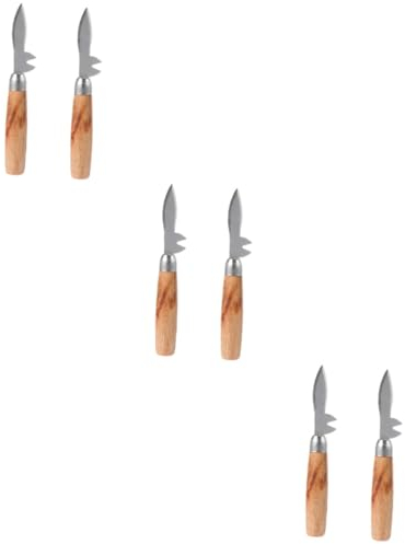 TOPBATHY 6 Pièces Couteau à Huîtres Gadgets Ménagers Couteau à Ouvrir Les Huîtres à Écailler Les Huîtres Ouvre-huître Domestique Fruit De Mer Levier Barbecue Acier Inoxydable Japon