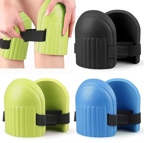 INHEMING 3 Paire Genouillère de Jardin, Genouillère Mousse Eva,Genouillère Jardinage,Pour Jardinage,Nettoyage de la Maison, Travaux de Construction