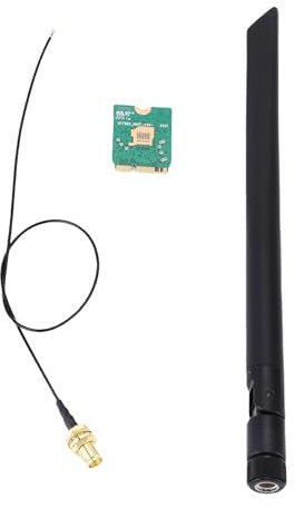 Gedourain WiFi 6E Wireless Card High-Speed 4200Mbps Tri Band Network Adapter for Laptop, Easy Setup for 10/11, with Antenna for Home Office Use