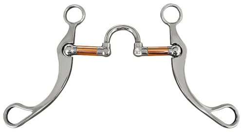 FytStycale Mors Western Antirouille Mors de Type Acier Inoxydable Anti-Traction Équipement Équestre pour Équitation