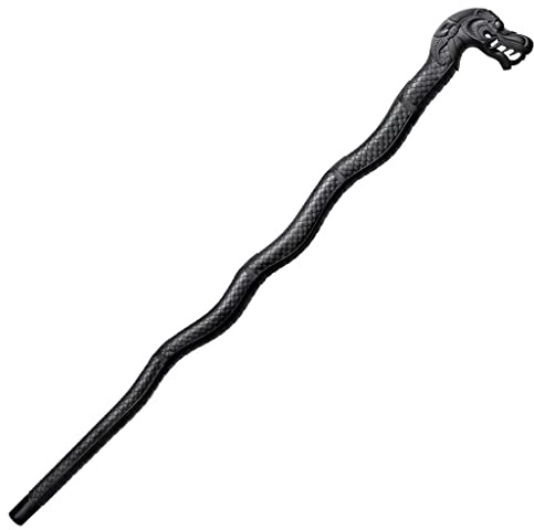 Cold Steel, Outdoormesser, Dragon Walking Stick, schwarz, Jagdmesser