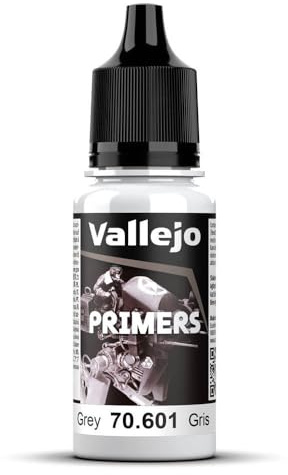 Vallejo Grundierung Acrylfarbe Schnelltrocknend für Airbrush, ideal für Modellbau und Figuren. Hochwertige Oberfläche, einfache Anwendung, 60ml.