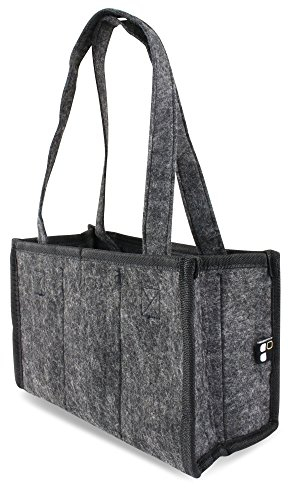 Promotion & Beyond Flaschenträger aus Filz für bis zu 6 Flaschen Männerhandtasche