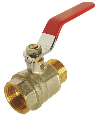 SOMATHERM FOR YOU - Vanne à sphère - Mâle/Femelle 20/27 - Poignée plate réversible - Débit d'eau optimal avec le passage intégral - Etanchéité par joints toriques