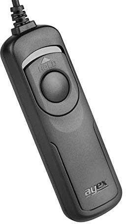 ayex AX-10 (RR100/R2) - Disparador remoto con cable para Fujifilm X-T3, X-T2, X-T20, GFX 50R, GFX 50S, X-Pro2, X-E3, X-T100, X-A5, XF10