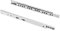 MS Beschläge Teilauszug Schubladenauszug Teleskopauszug 17mm Auszugsschiene 1 Paar Schubkastenschienen für Nutmontage (246mm)