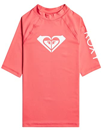 Roxy Wholehearted - Kurzärmliger Rashguard für Mädchen 8-16 Rosa