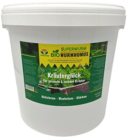 10 Liter - Kräuter-Dünger, Natur-Dünger für gesunde und leckere Kräuter - mit positiven Enzymen und Bakterien - Aktivieren - Wachstum - Stärken - Düngen, BIO Dünger