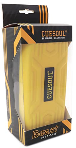 CUESOUL Beast Estuche para Dardos para Puntas de Acero/Dardos de Punta Blanda, Almacenamiento de Transporte de Dardos Grandes para Puntas de Dardos, Ejes, Plumas y Accesorios (Solo Estuche)