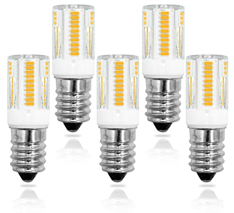 Lampadina LED E14 equivalente a 2,5 W, lampadina alogena da 20 W, 28 W, 30 W, per frigorifero, SES (vite Edison piccola), 380 lm, 230 V, per lampada di sale, congelatore, asciugatrice, luce bianca