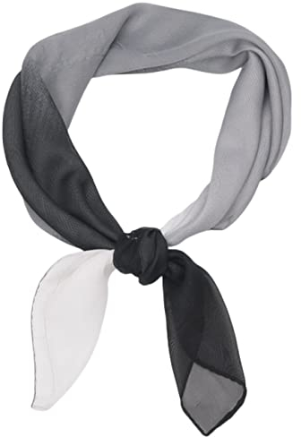 FAIRYGATE Chiffon Seidentuch Damen Halstuch Elegant Bandana Tuch Kopftücher Taschentuch Ansatz Scarf Bandana Seide Große Schal für Haar Kopftuch Weiches Satinschal Halstuch für Frauen DA2718