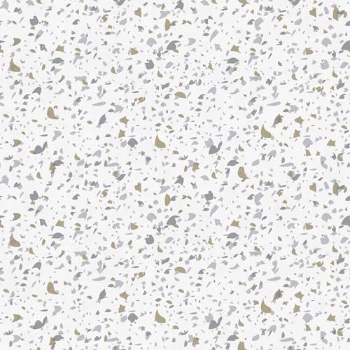 Superfresco Easy Vliestapete Stein Optik Weiss 10mx52cm | | Einfach anzubringen und zu Entfernen 1005 x 52