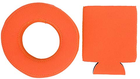 Pilipane Soporte Flotante para Bebidas De Neopreno, Flotadores para Portavasos para Bebidas En La Piscina, Fundas para Latas De 330 Ml, Cubierta para Flotadores De Bebidas(Naranja)