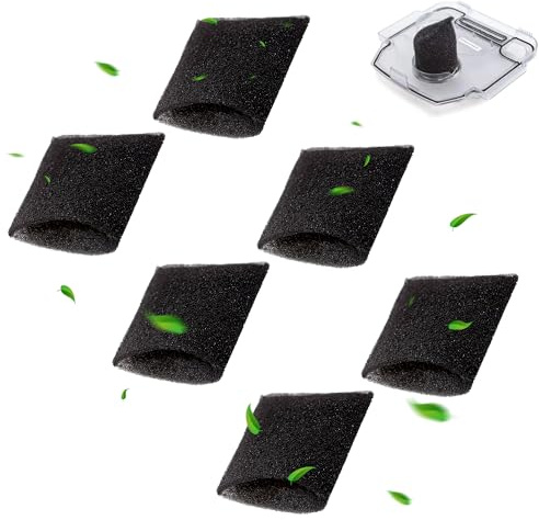 6 Pack Sponge Foam Tank Filter Replacement Part Compatible with Hoover Steam Vacuum Cleaner F5800 Series, Extractor Foam Recovery Tank Cup