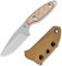 Kizer Muskrat Messer mit Feststehender Klinge, 3,15 Zoll 154CM Halsmesser Argyle-Muster Micarta Griff Feste Klinge EDC Messer für Männer Frauen, Outdoor Jagd Wandern Survival Camping 1064C1