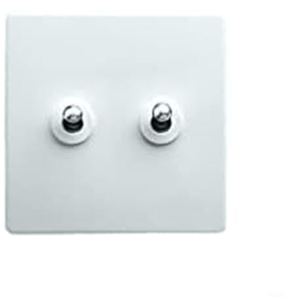 Sandyseptember Wand-Kipp-Lichtschalter mit galvanisiertem Edelstahl-Panel und Messinghebel für langlebige Beleuchtungssteuerung im Innenbereich (2)