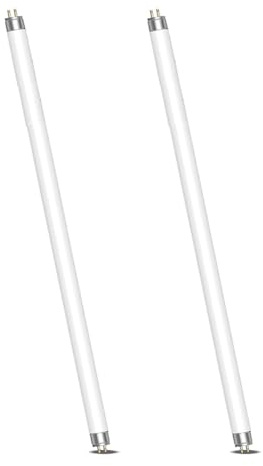 Generico Confezione da 2 Lampade Fluorescenti 14W, T5 Bianco Freddo 4000K, 549mm, Base G5, Lampada a Basso Consumo Energetico, Luce di Emergenza a Risparmio Energetico, Adatta,13.0 Watts