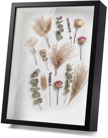 Cadre photo 3D à remplir, 30 x 40 cm, profond, à remplir, en bois, rectangulaire, pour fleurs, cadeaux de mariage, objets