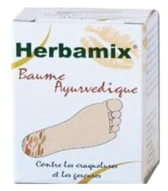 Herbamix - Baume Ayurvédique Pour Pieds et Mains - Craquelures et Gerçures - Pot 20 G