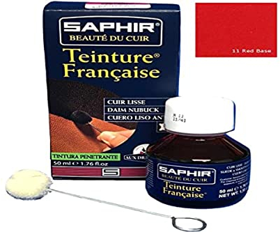 Saphir Teinture Française Cuir Liquide Rouge 50 ml