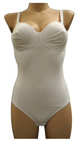 GIOS Body con Spallina Coppa B - Art Peonia (6 IT, Bianco)