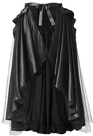 BLESSUME Medeltida cape steampunk viktoriansk volangkjol
