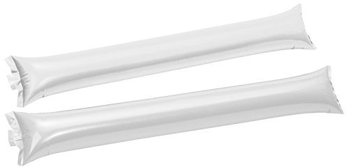 20 (10x2) Klatschstangen / aufblasbar / Farbe: weiß