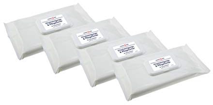 Hanse Pro Vinyl-Reinigungstücher, 4 x 15 Tücher I Pflege-Tücher I Reinigungs-Tücher I Vinylreiniger I Ideal für Wasserbetten I Schutz I Zubehör Wasserbett-Matratze