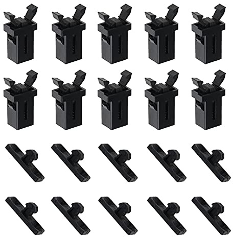 The Lord of the Tools 10 par kontaktlock soptunna lås ersättning kompatibel med Brabantia 3 till 50 liter
