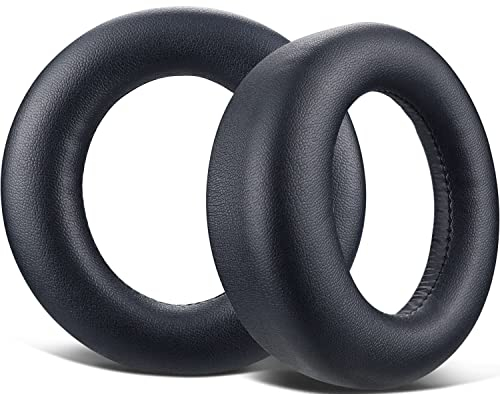 SOULWIT Cuscinetti Auricolari Di Ricambio Per Sony Playstation 5 Pulse PS5 3D Cuffie Senza Fili, Cuscinetti Con Morbida Pelle Proteica, Schiuma ad Alta Densità-Nero