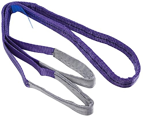 rundschlinge, Schlupf Hebeband, Hebeschlinge Rundschlinge, Stabiler Schwerlast Hebegurt, 1T 2m PES Hebegurte Schwere, flache Hebegurte Verdickter Gurt für den Transport