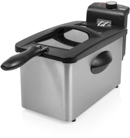 PRINCESS Freidora 182604 Deep Fryer, 3 L, 2000 W, Acero Inoxidable
