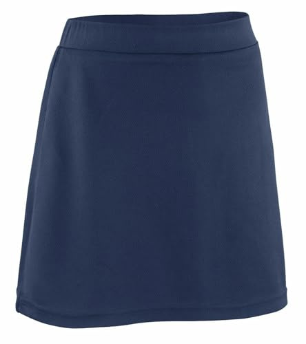 AA Sportswear Girls School Skort – 2-in-1 Smart Uniform Skirt with Built-in Stretchy Shorts – Flat Front, Non-Pleated & Pocket-Free – PE, Sports & Daily Wear