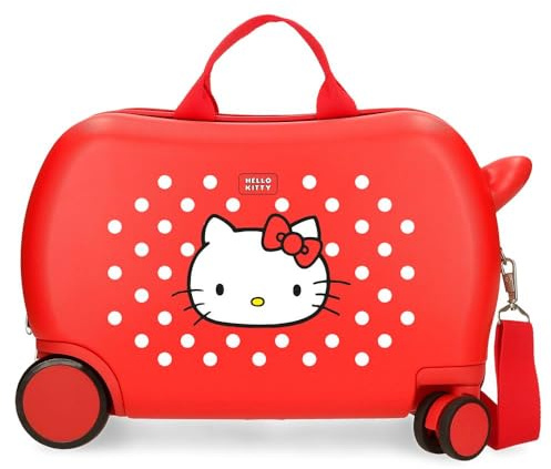 Hello Kitty Castle of Valise pour Enfant Rouge 45 x 31 x 20 cm Rigide ABS 24,6 l 1,8 kg 4 Roues Bagage Main, Rouge, Valise pour Enfant