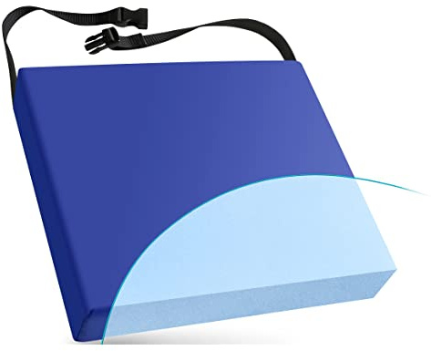 NYOrtho Wheelchair Seat Cushion – Firm, Non-Slip, Water-Resistant Seat Pressure Relief – Ideal for Wheelchairs, Office Chairs, and Car Seats 16 x 16 x 2