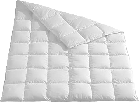 Häussling Home Daunendecke 135x200 cm | Ganzjahresdecke, Bettdecke, Made in Germany, 90% Daunen, auch für Allergiker geeignet, Bezug 100% Baumwolle, Füllgewicht 480 g, Weiß
