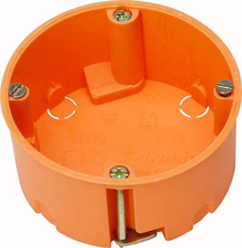 Kopp Boîte d'interrupteur pour mur creux en matériau isolant Plastique Ø 68 mm Profondeur 35 mm Orange