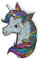 Set Products Top Bügelbilder ! Iron on Patch Einhorn - Bügeleisen Patches zum Anpassen Ihrer Kleidung oder Taschen - Einorn, Unicorn, DIY, Anpassung - Mehrere Modelle verfügbar