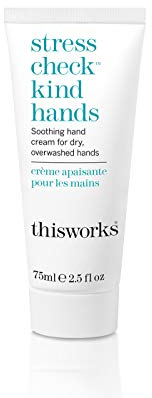 This Works Stress Check Kind Hands, 75 ml - Intensely Hydrating Hand Cream Enriched with Shea Butter, Vitamin E and Ylang Ylang Essential Oils - Soothing Hand Moisturiser for Dry and Sensitive Skin