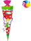 alles-meine.de GmbH Bastelset - Schultüte Farbe & Größe wählbar 70/85 / 100 cm - Schmetterlingsfee - Farbe frei wählbar - Bastelschultüte - Zuckertüte zum selber Basteln Be..