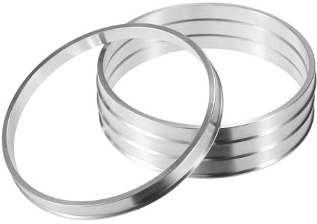 QUARKZMAN 4 Piezas Anillos Centradores de Aleación de Aluminio de 108 mm de Diámetro Exterior a 100 mm de Diámetro Interior para Cubos de Rueda de Coche
