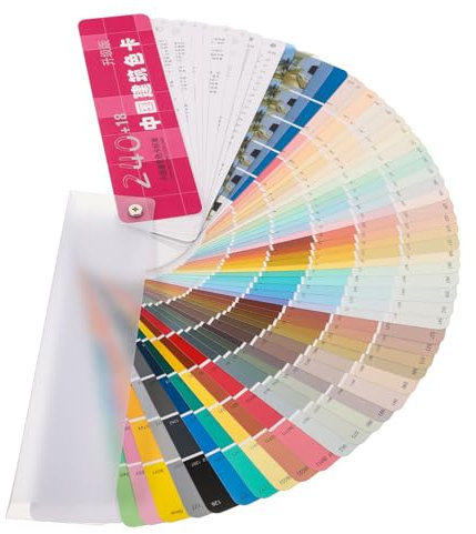 DOITOOL Carte Colori Per Pittura Architettonica, Set Di 258 Colori Standard, Strumento Portatile Per Abbinamento Vernice e Disegno, Compatto e Leggero, Per Artisti e Professionisti