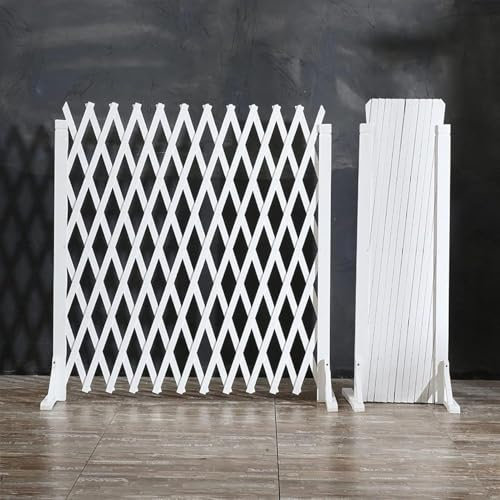 Recinzione Decorativa per Ristorante, Parapetto Bianco per Privacy, Recinzione per Cani da Giardino, Traliccio per Piante Rampicanti, Utilizzato per Sala da Pranzo/Camera da Letto/Recinzione