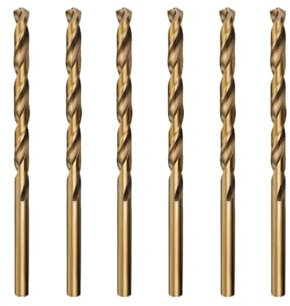 Misuyue 6pcs M35 Foret Cobalt Metal Hélicoïdaux, 1.2mm HSS Forets Meche Metal Professional pour Inox Alliage Alliage de Haute Température Titane Cuivre Fer